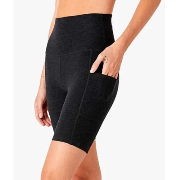 Beyond Yoga Women's Darkest Night Spacedye High Waisted Biker Shorts Size S - Picture 3 of 8